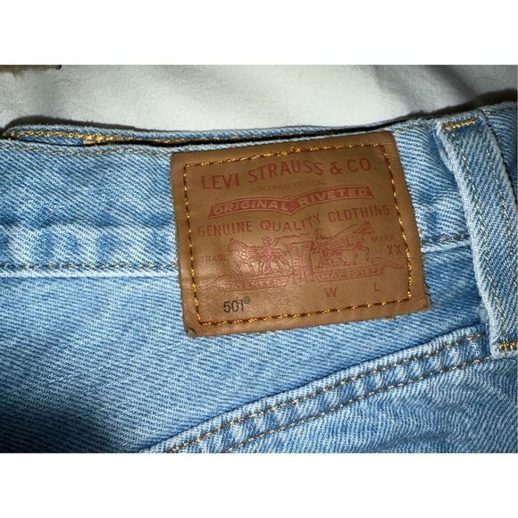 Levi's® Premium 501® ORIGINAL FIT HIGH RISE WOMEN'S SHORTS- size 30 - Picture 11 of 12